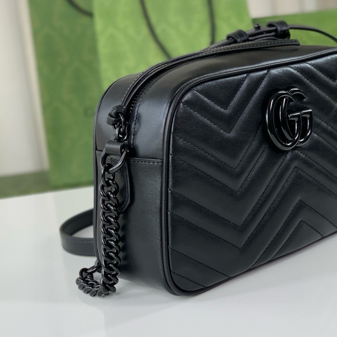 Gucci GG Marmont Shoulder Bag 447632 (Black)