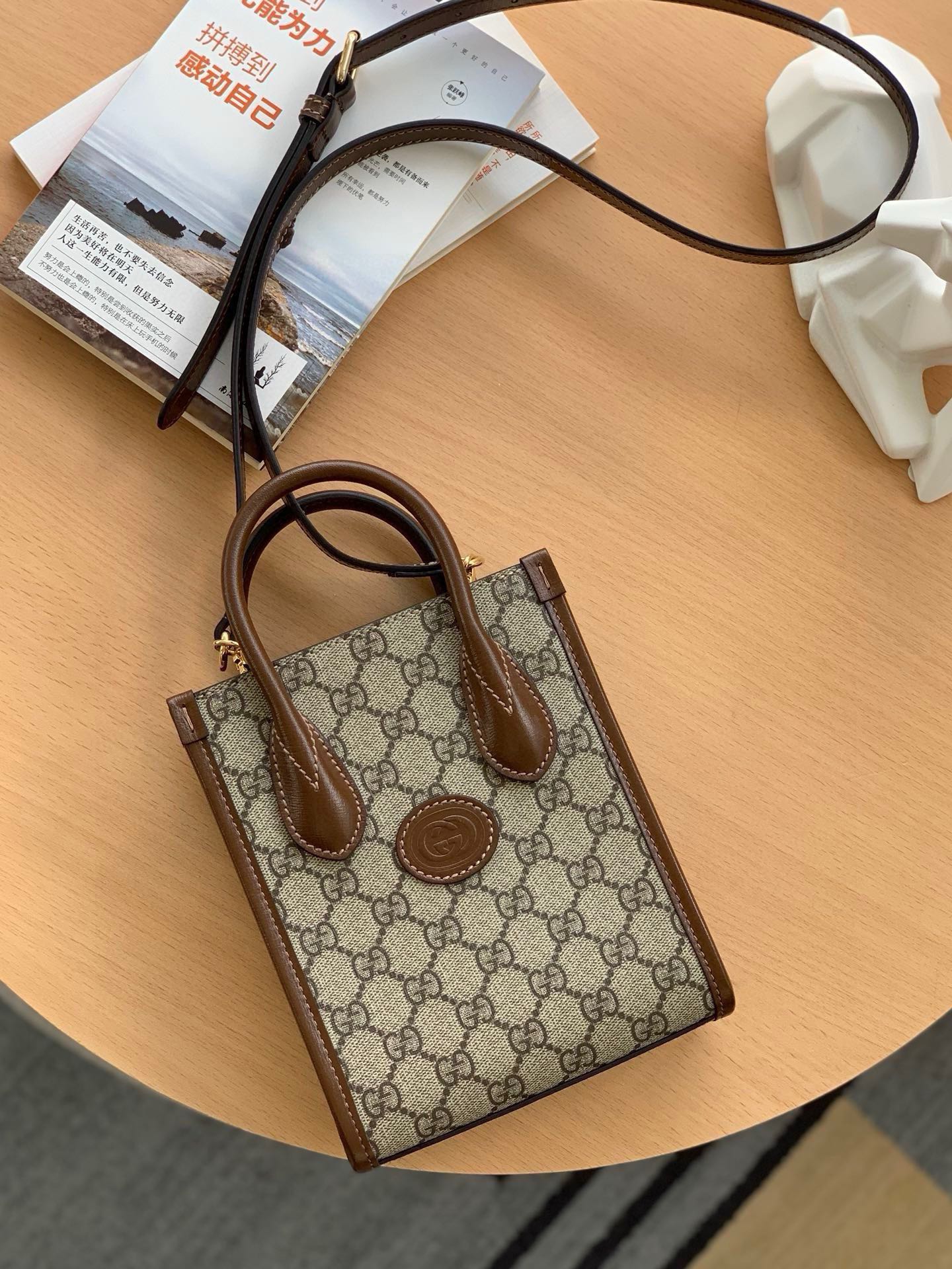 Gucci Retro Mini Tote Bag 671623 (Brown)