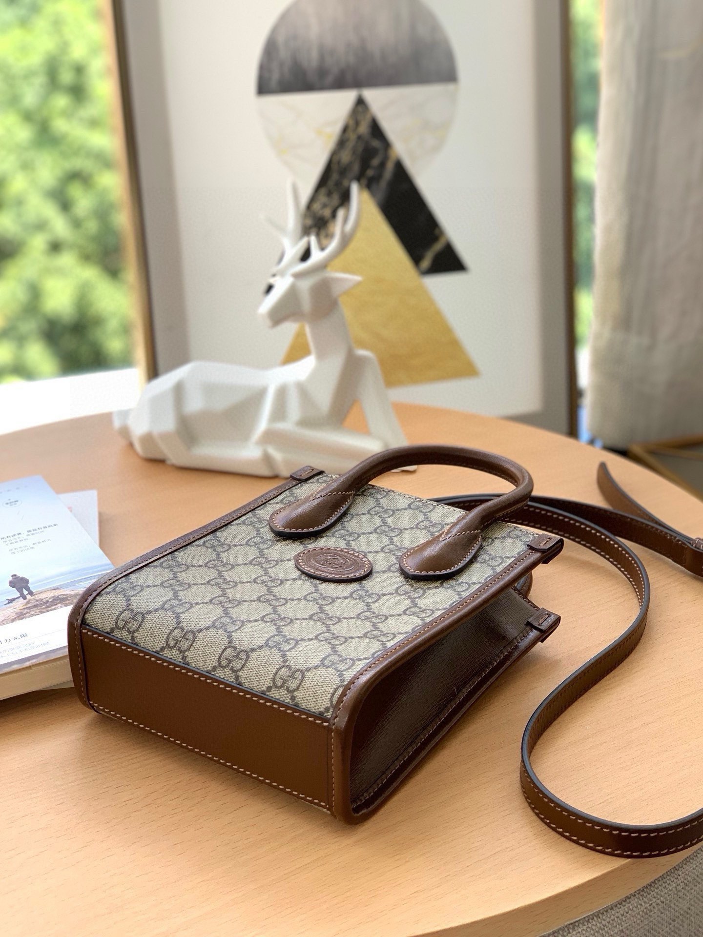 Gucci Retro Mini Tote Bag 671623 (Brown)