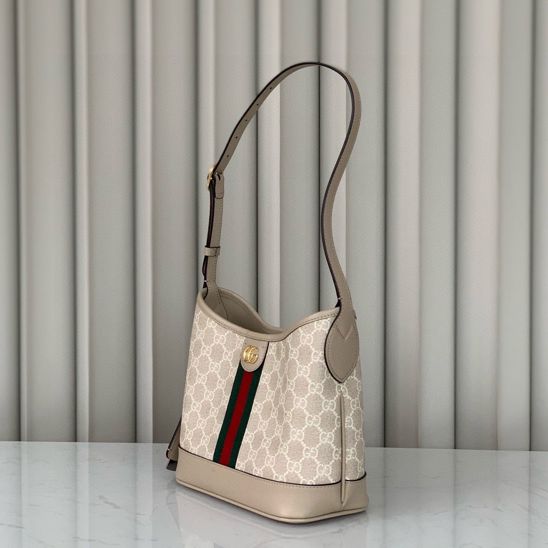 Gucci Ophidia GG Small Shoulder Bag 781402 (Beige/White)