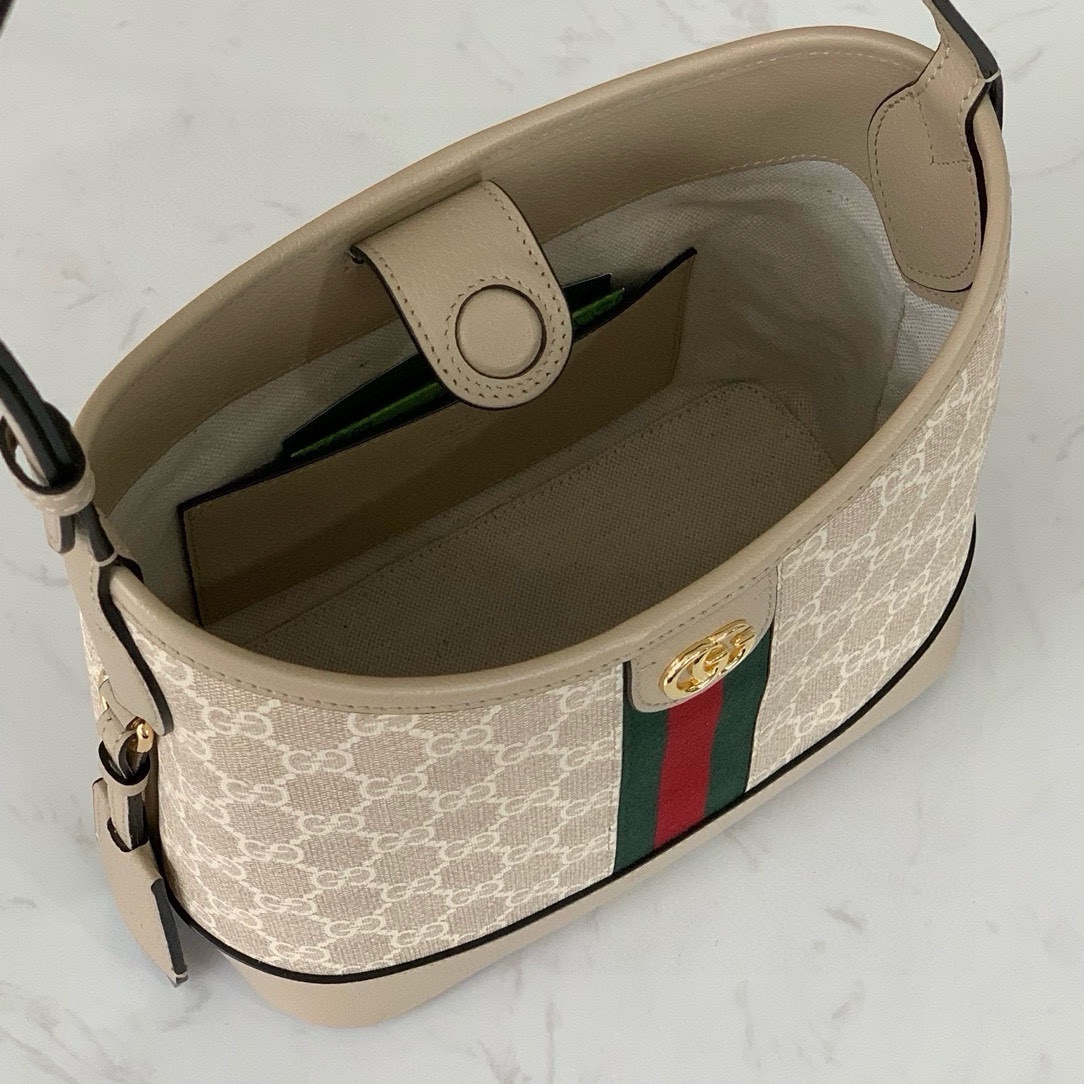 Gucci Ophidia GG Small Shoulder Bag 781402 (Beige/White)