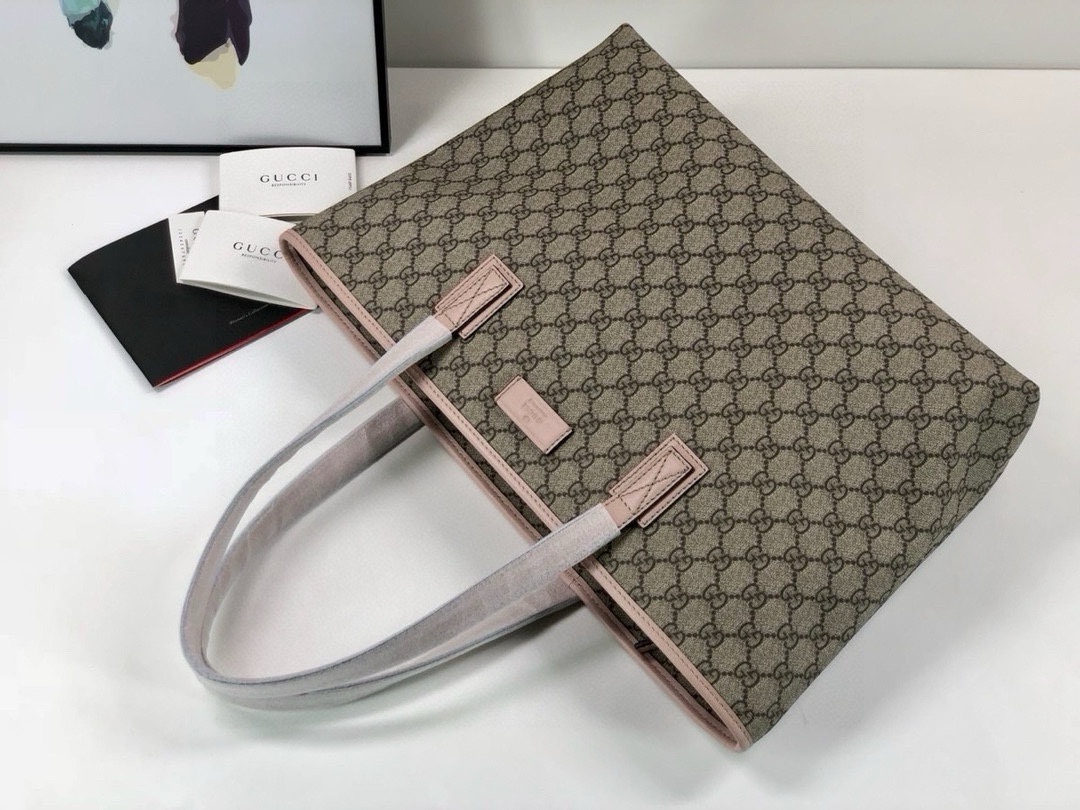 Gucci Original Quality Handbag 211137 (Brown PVC)