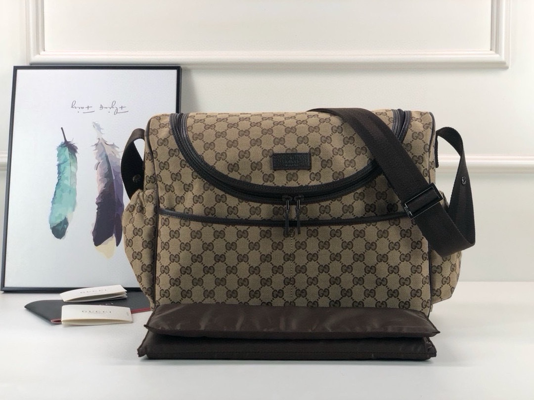 Gucci Original Quality Handbag 123326 (Beige Brown)