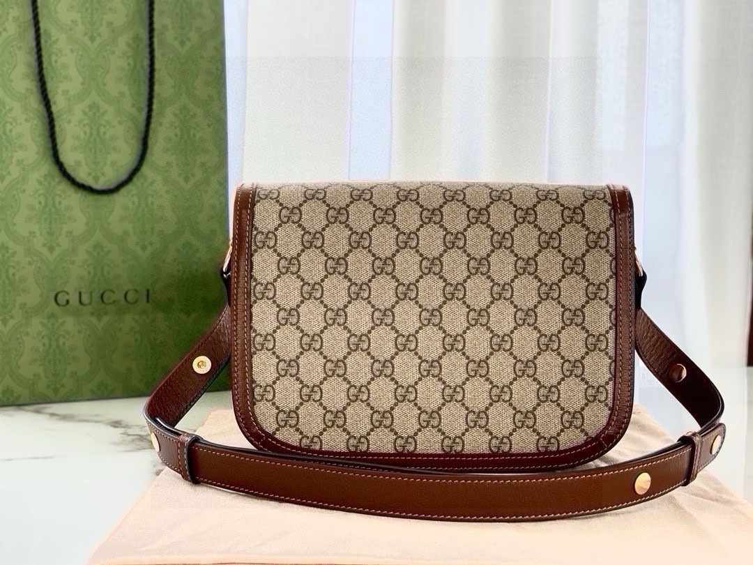 Gucci 1955 Horsebit Shoulder Bag 602204 (Brown)