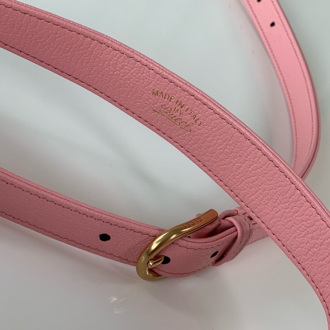 Gucci Aphrodite Medium Crescent Shoulder Bag 726274 (Pink Goat Leather)