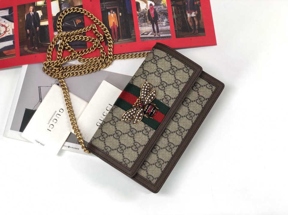 Gucci Original Quality Card Holder 476079 (Brown)