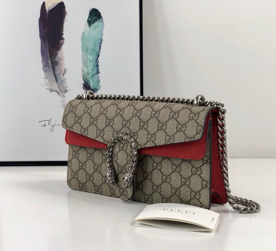 Gucci Dionysus Shoulder Bag 499623 Brown Red