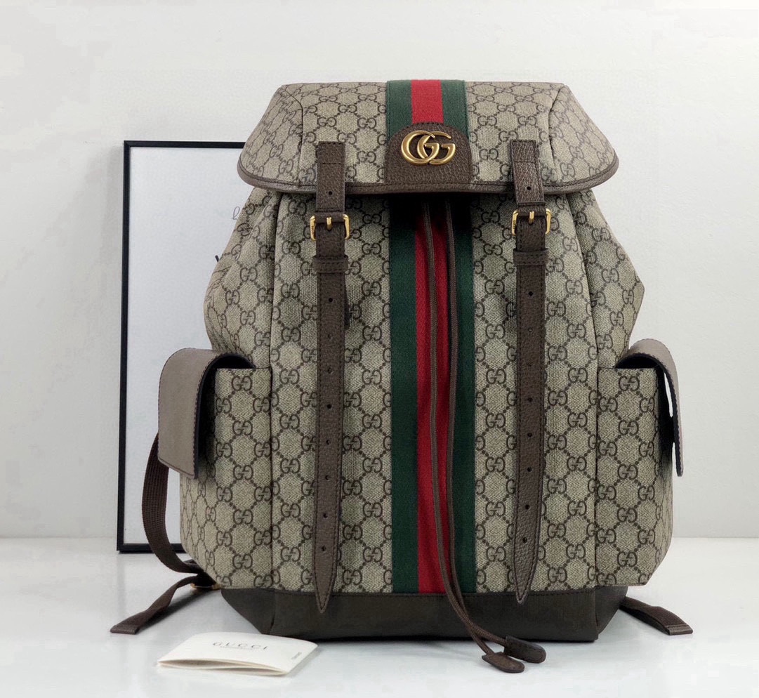 Gucci Ophidia GG Backpack 598140 Brown