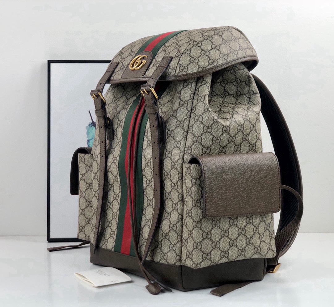 Gucci Ophidia GG Backpack 598140 Brown