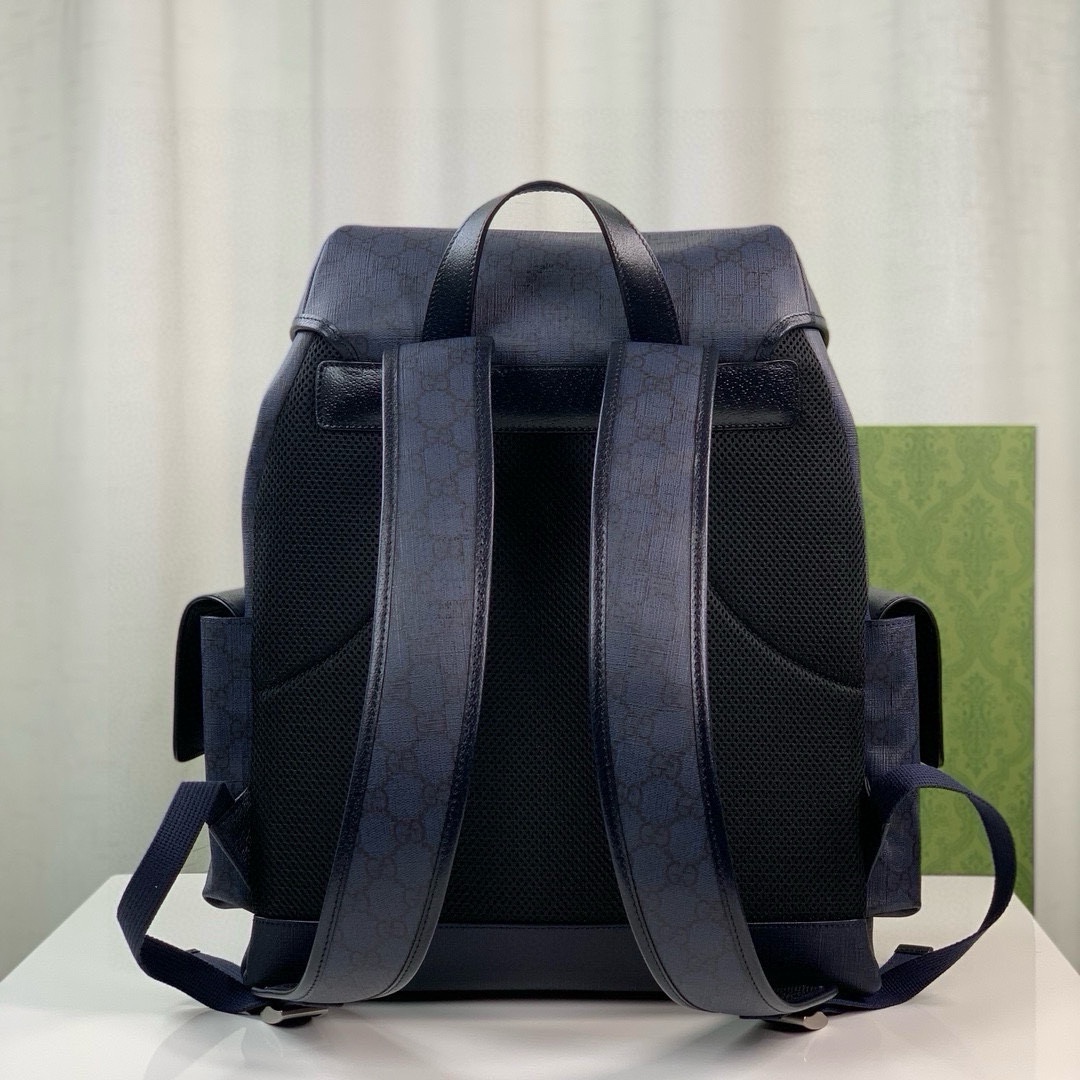 Gucci Ophidia GG Backpack 598140 Dark Blue