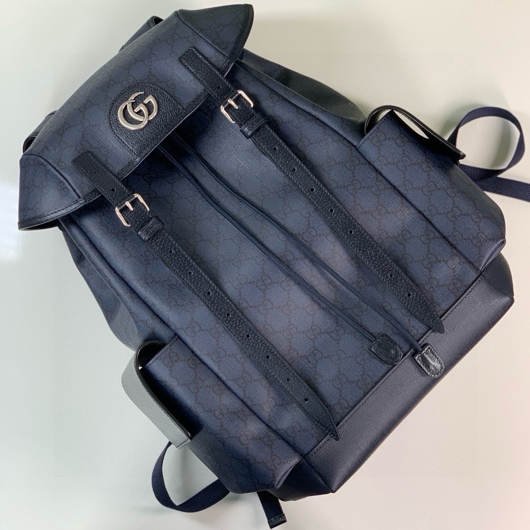 Gucci Ophidia GG Backpack 598140 Dark Blue