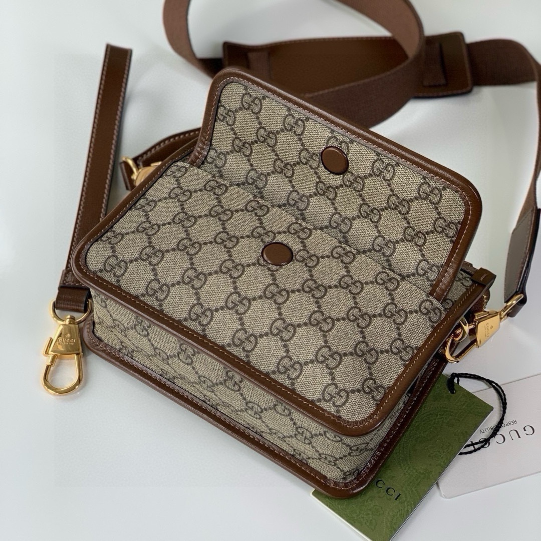 Gucci GG Retro Series Messenger Bag 674164 Brown