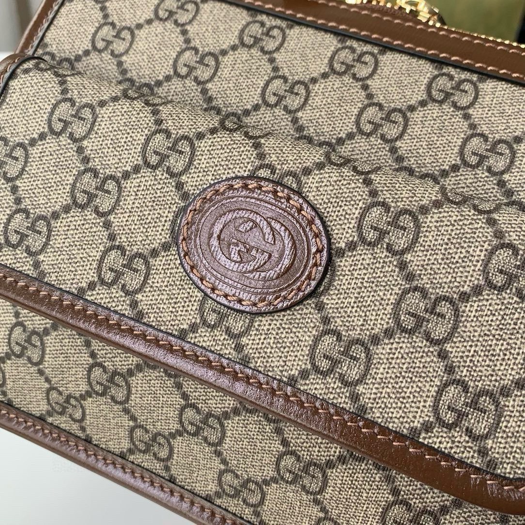 Gucci GG Retro Series Messenger Bag 674164 Brown