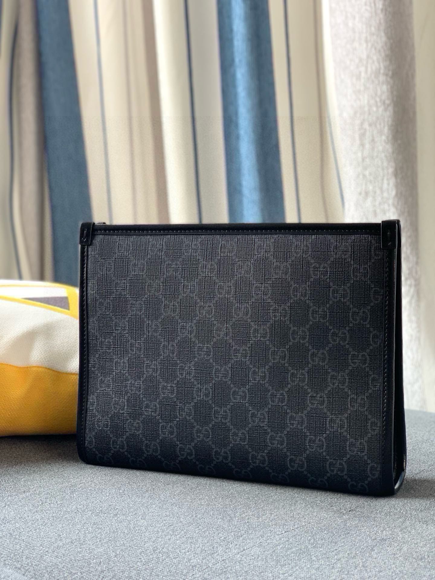 Gucci GG Double G Clutch 672956 Black