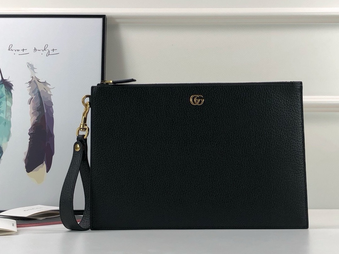 Gucci Original Quality Clutch 475317 Black Leather