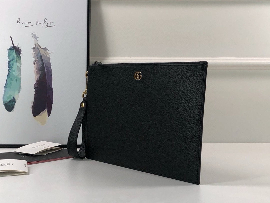 Gucci Original Quality Clutch 475317 Black Leather