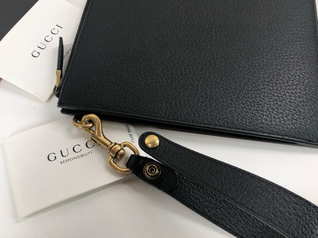 Gucci Original Quality Clutch 475317 Black Leather