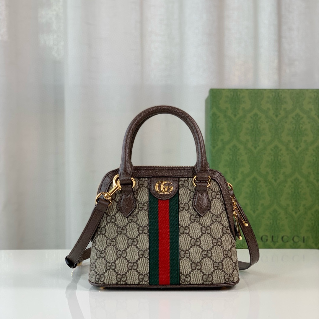 Gucci Ophidia GG Mini Tote Bag 772216 Beige/Ebony