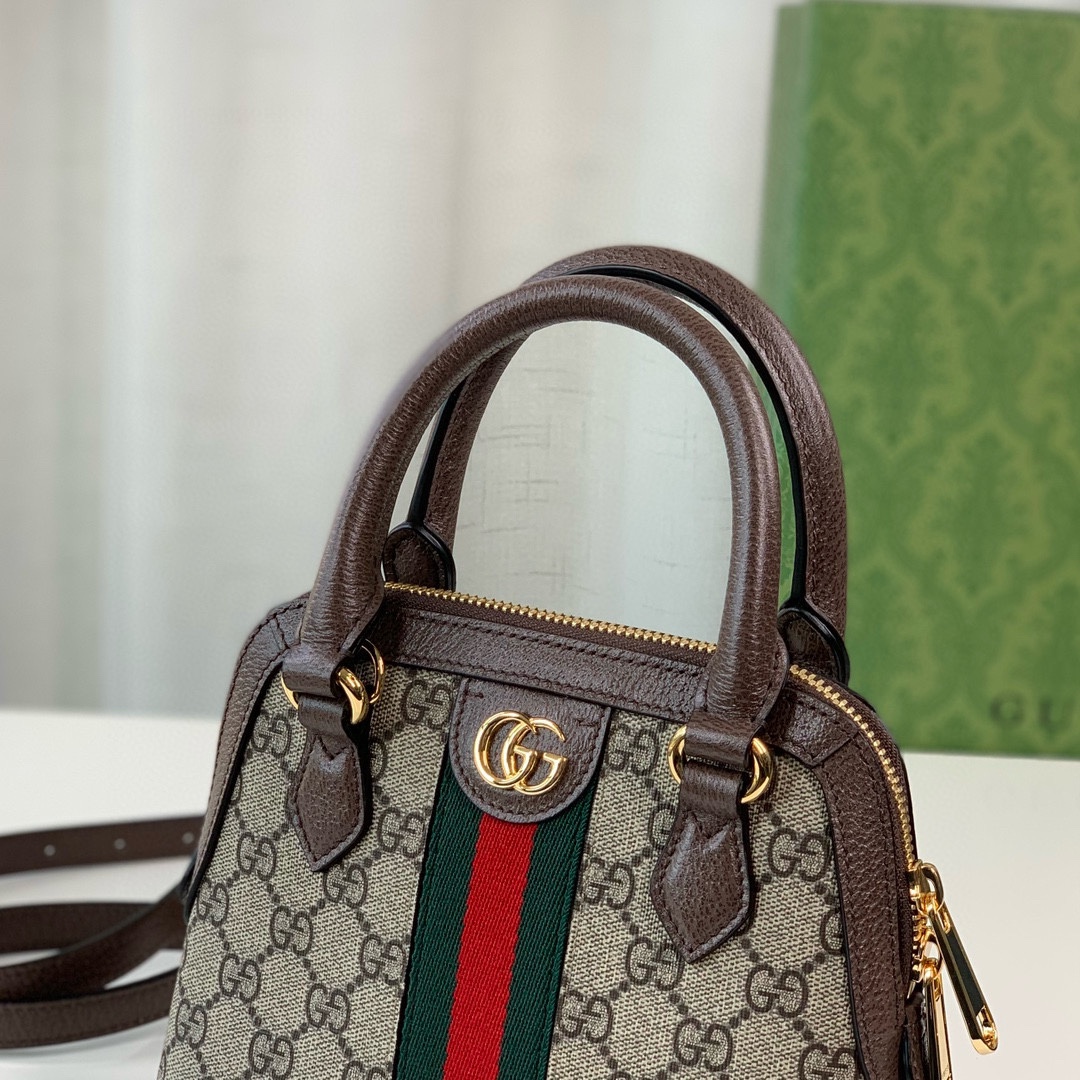 Gucci Ophidia GG Mini Tote Bag 772216 Beige/Ebony