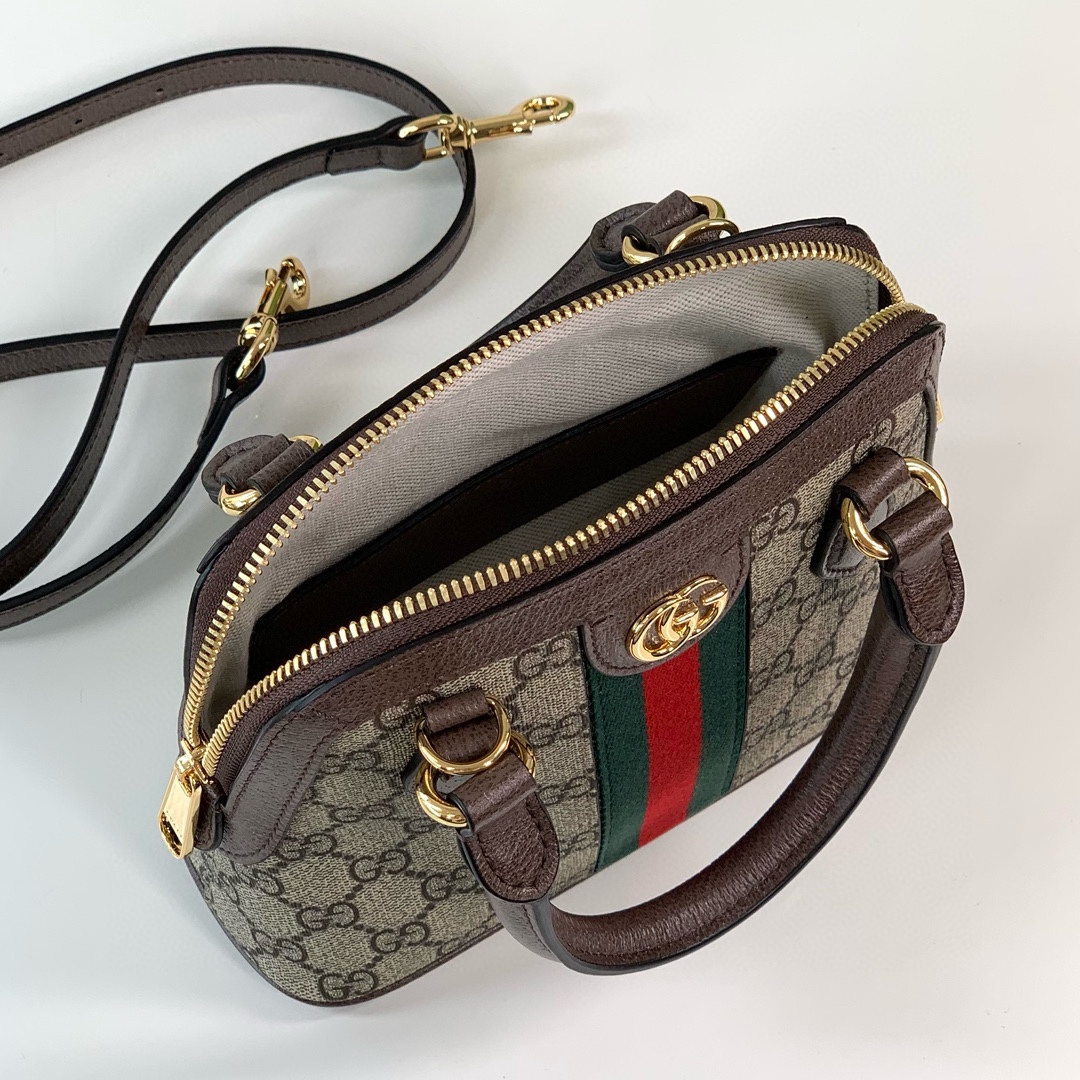 Gucci Ophidia GG Mini Tote Bag 772216 Beige/Ebony