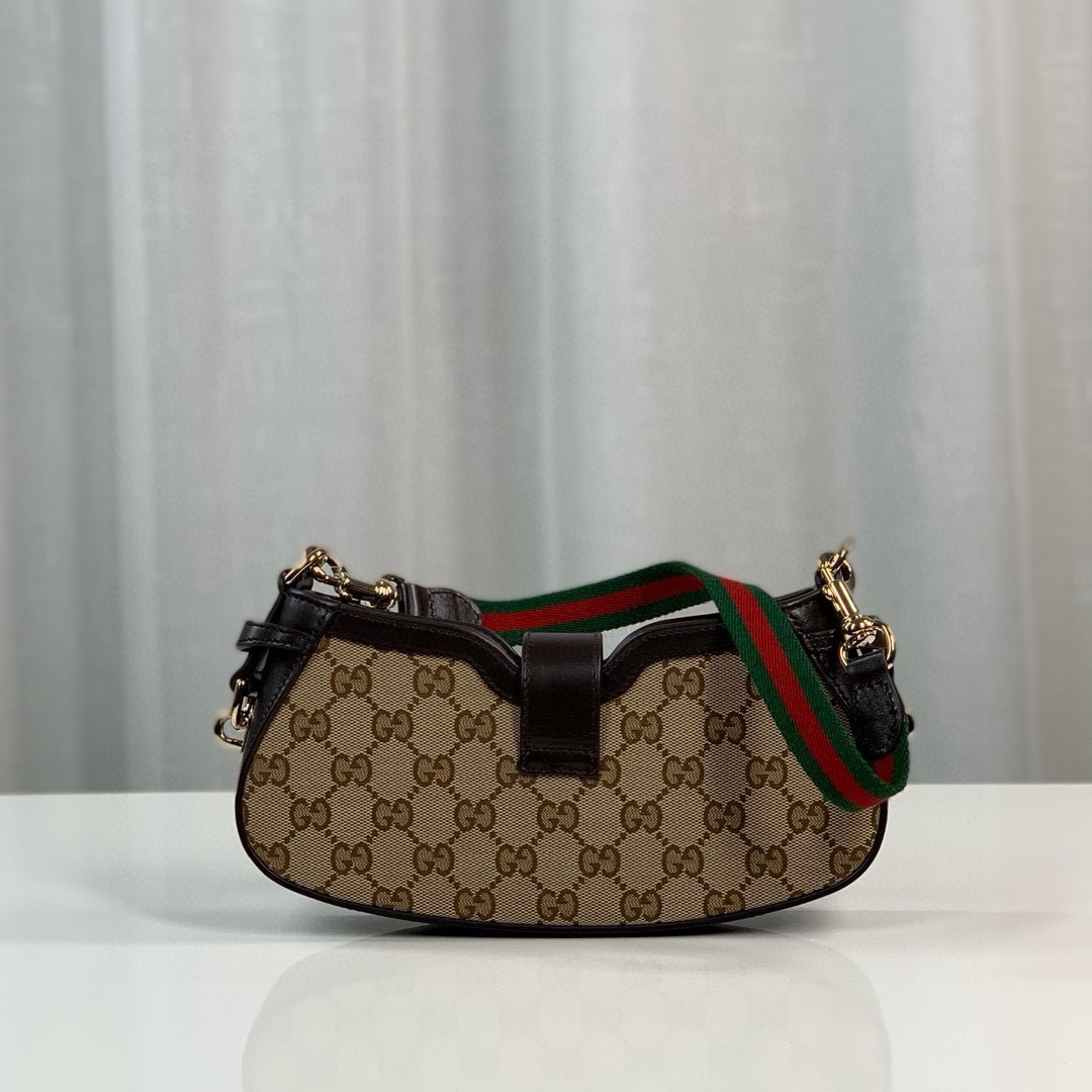 Gucci Moon Side GG Canvas Bag 786015 Beige/Ebony