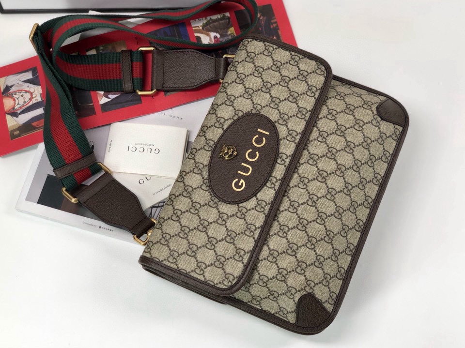 Gucci Original 495654 New Arrival - Authentic Boutique Quality in Brown PVC