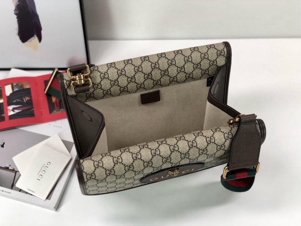 Gucci Original 495654 New Arrival - Authentic Boutique Quality in Brown PVC