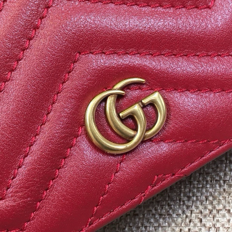 Gucci Handbag - Style 443125 in Bright Red