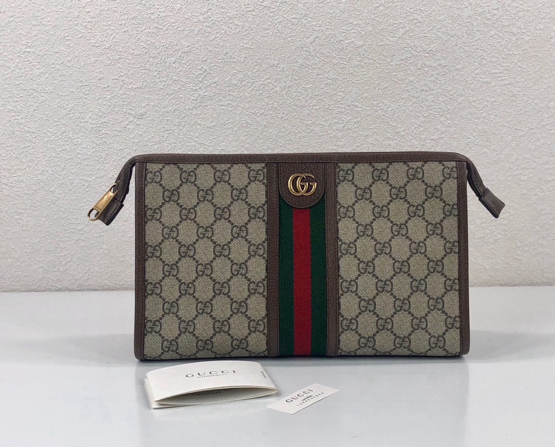 Gucci Ophidia GG Monogram Clutch - Style 598234