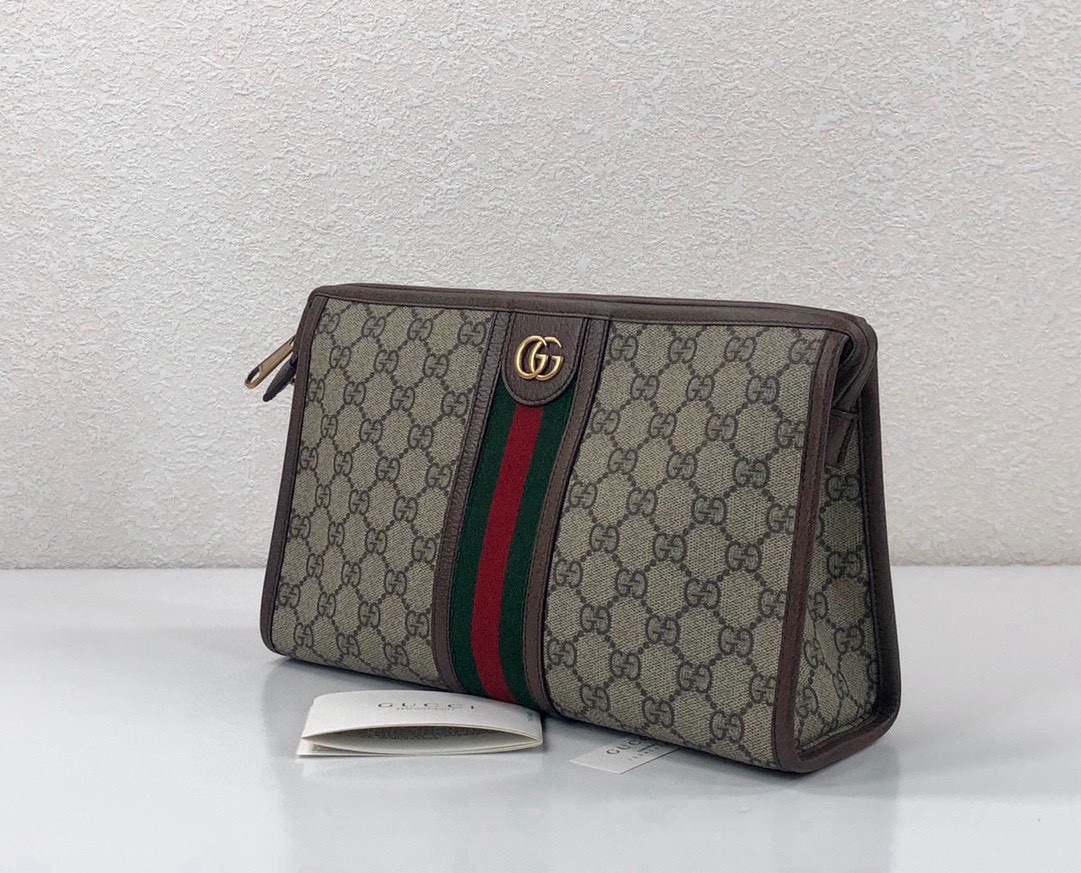 Gucci Ophidia GG Monogram Clutch - Style 598234