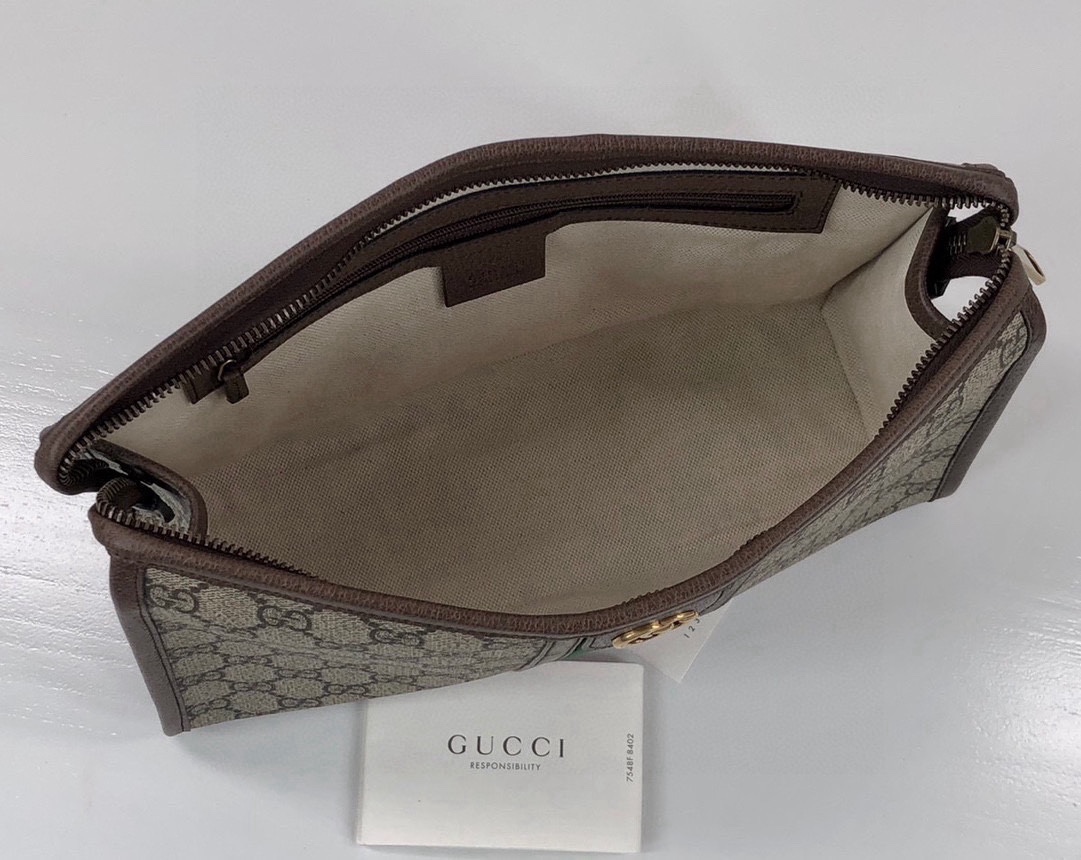 Gucci Ophidia GG Monogram Clutch - Style 598234