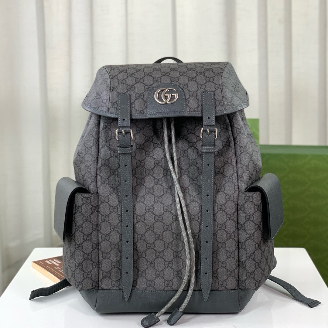 Gucci Ophidia GG Backpack - Style 598140 (Gray)