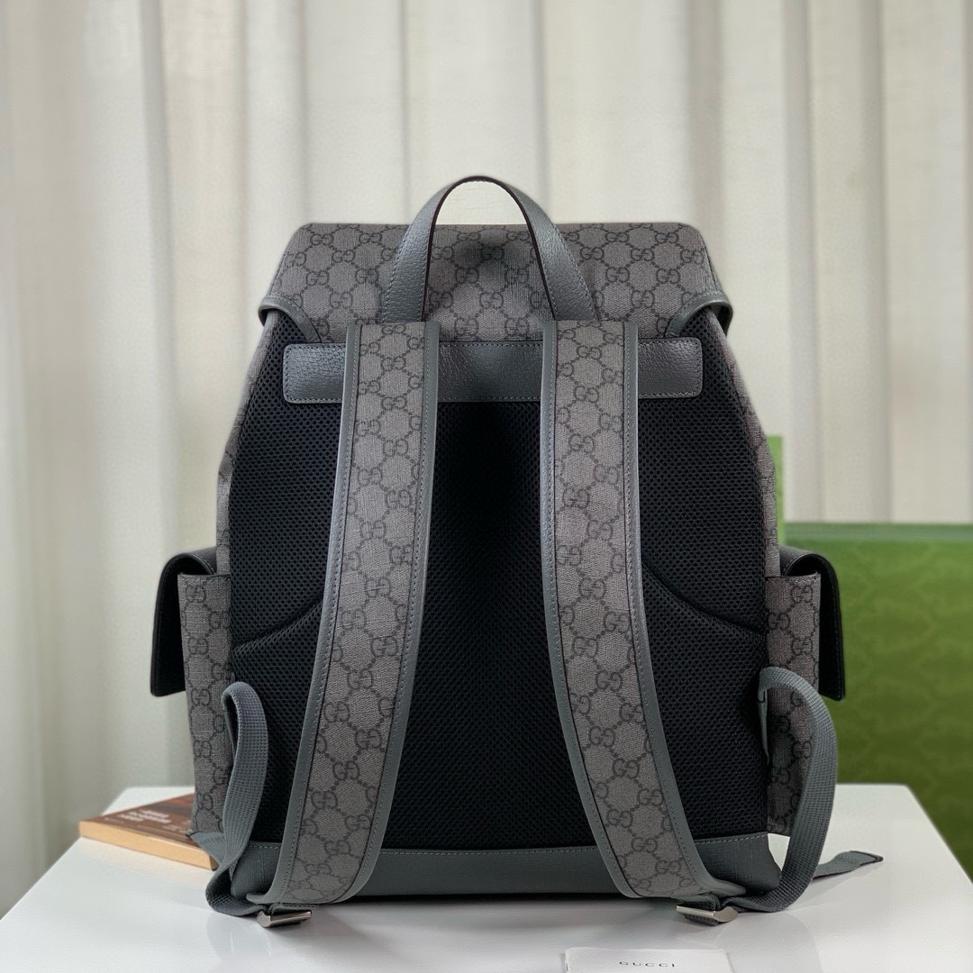 Gucci Ophidia GG Backpack - Style 598140 (Gray)