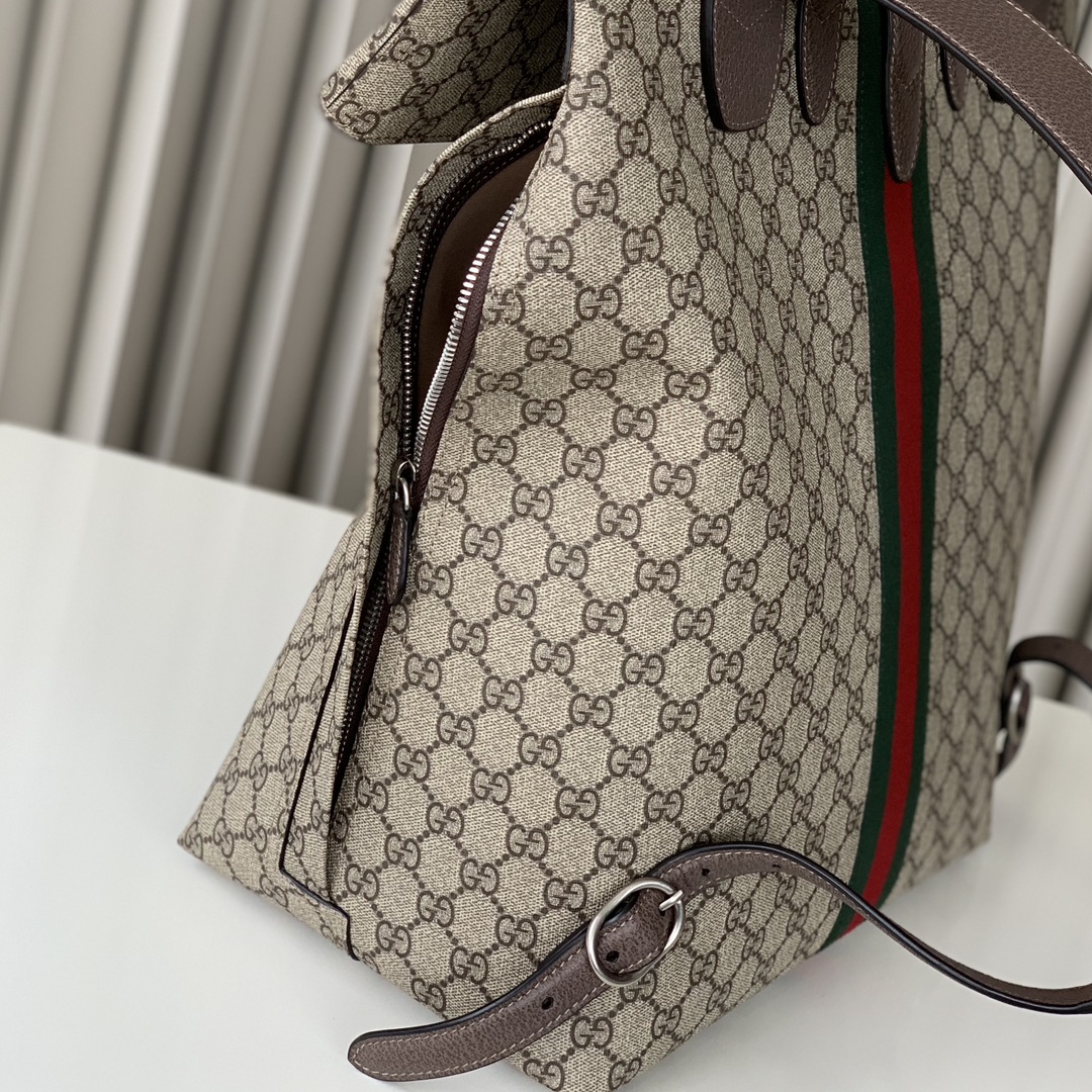 Gucci Jackie 1961 GG Backpack - Style 771344 (Beige and Ebony)