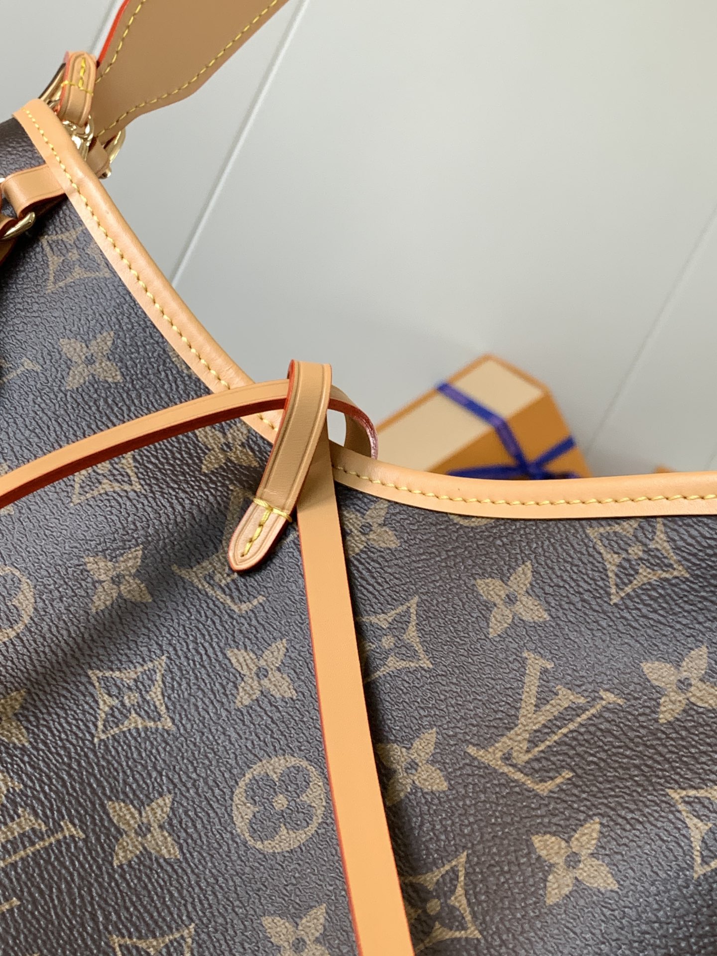 LV M46203 CarryAll Variable code chip   Handbag Monogram canvas leather trim