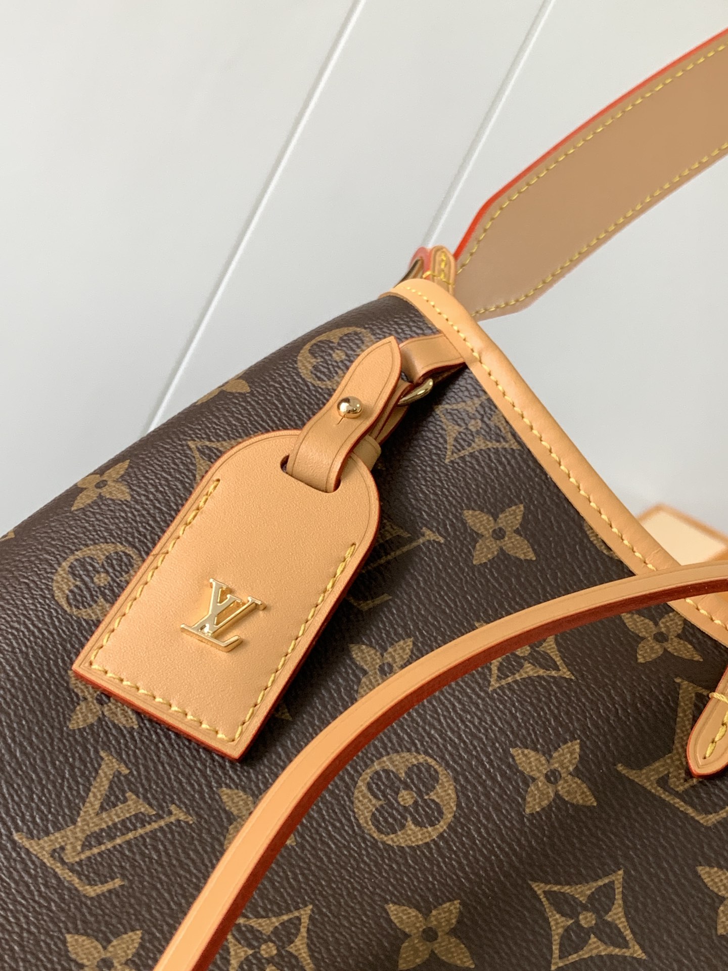 LV M46203 CarryAll Variable code chip   Handbag Monogram canvas leather trim