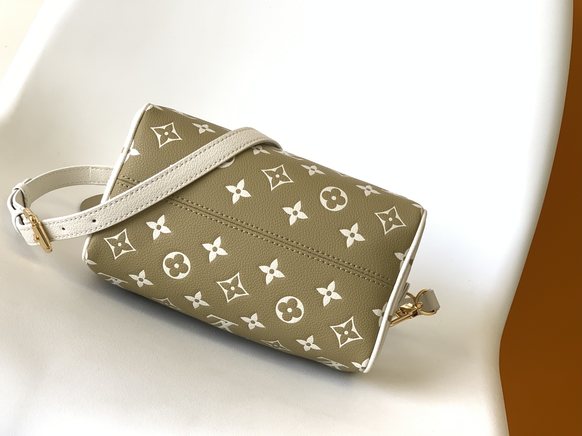 Louis Vuitton LV Speedy Pillow Bag Bandouli??re 20 ?C Green & White