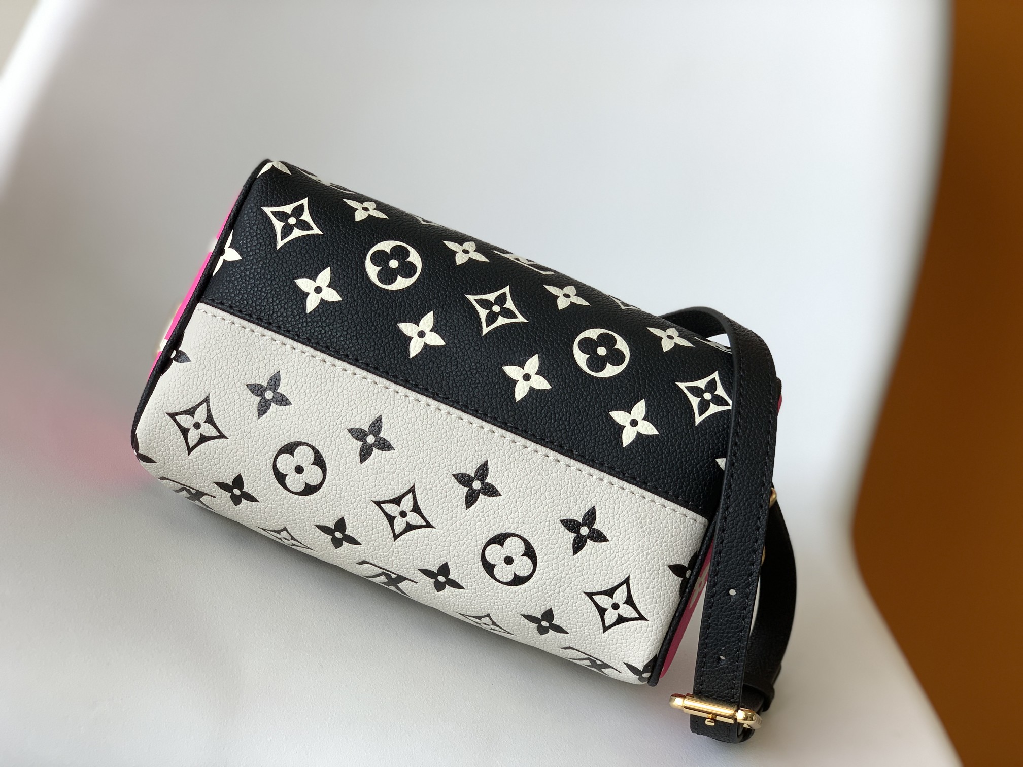 Louis Vuitton LV Speedy Pillow Bag Bandouli??re 20 ?C  Black & White