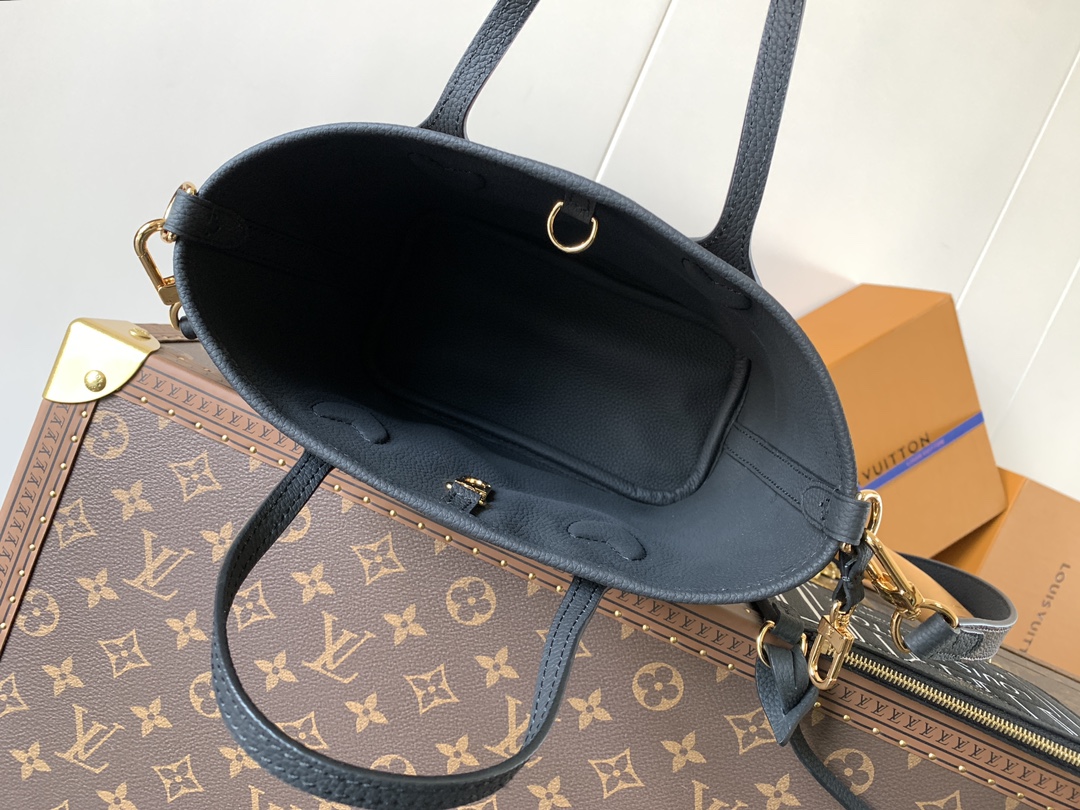 Louis Vuitton LV Neverfull Bandouli??re Inside Out BB Handbag M12099 black