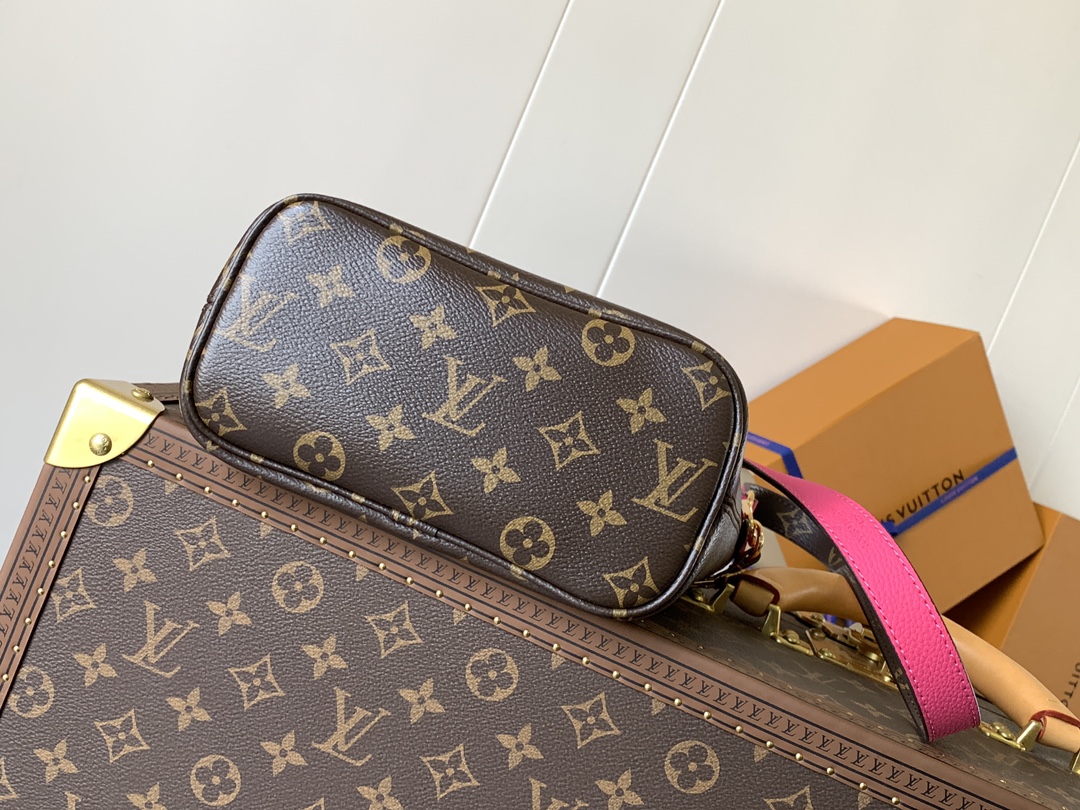 Louis Vuitton LV Neverfull Bandouli??re Inside Out BB Handbag M12106 rose pink