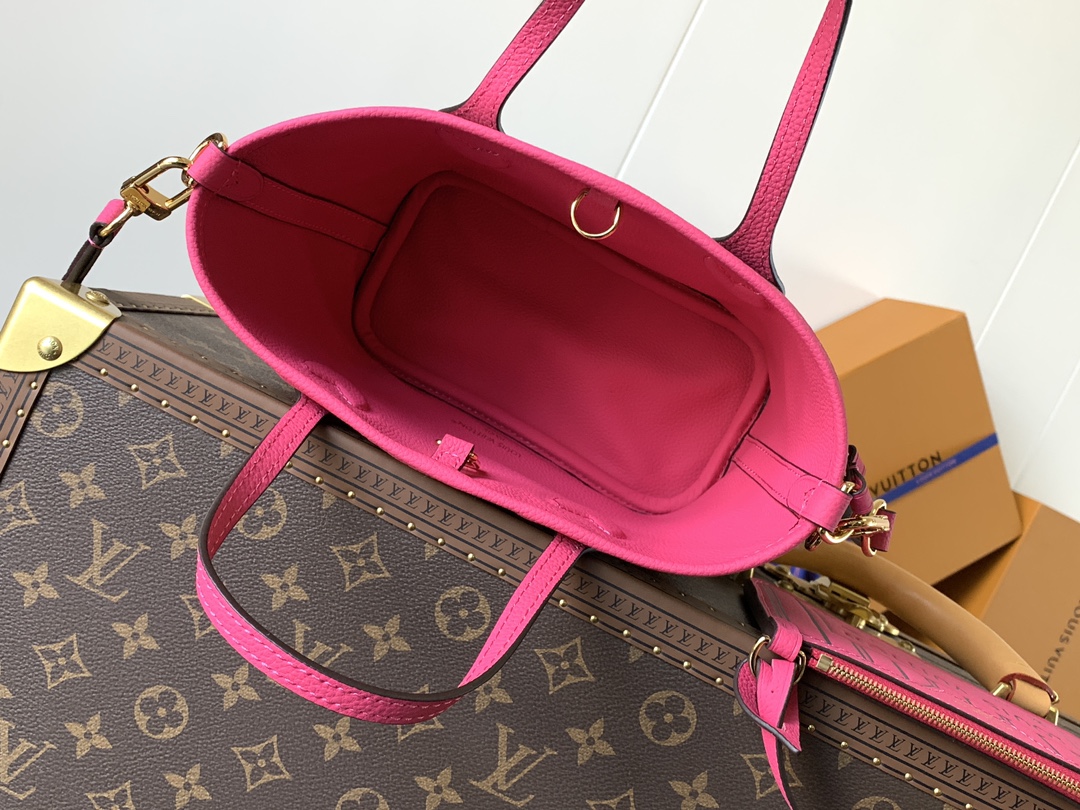 Louis Vuitton LV Neverfull Bandouli??re Inside Out BB Handbag M12106 rose pink