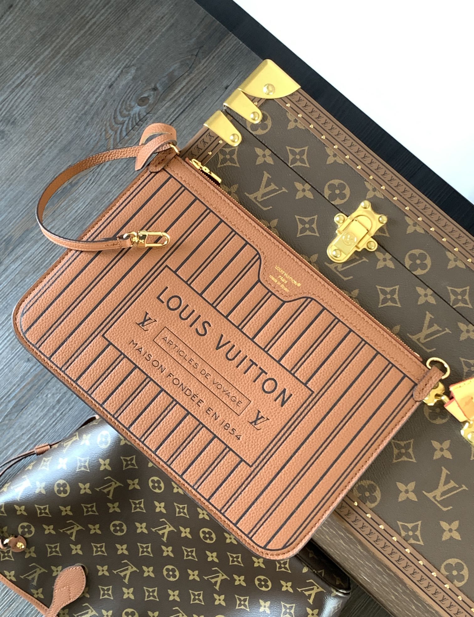  Louis Vuitton LV Neverfull Inside Out MM Handbag M12061