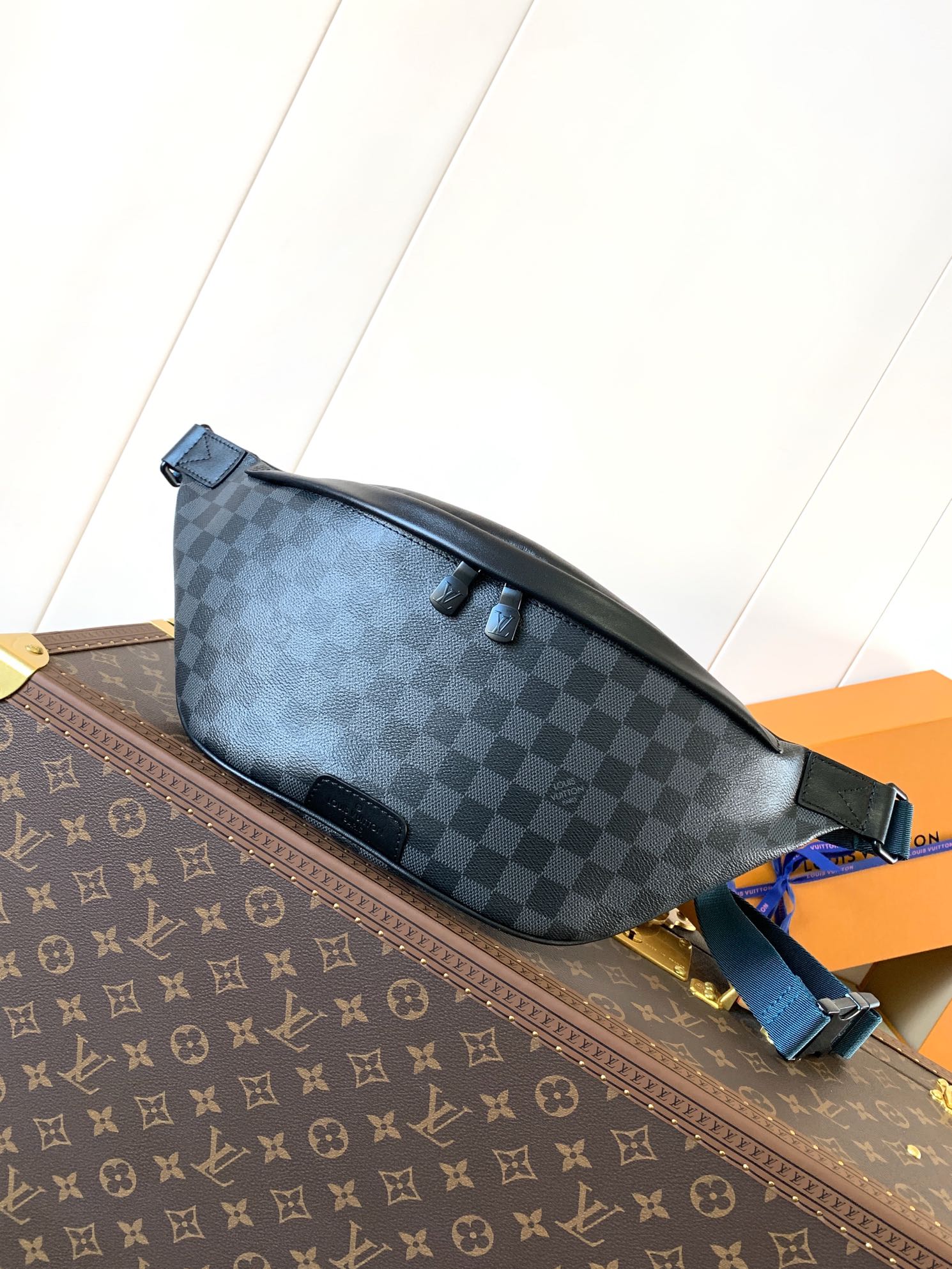 Louis Vuitton LV Discovery Waist Bag M40187 (Black Check)