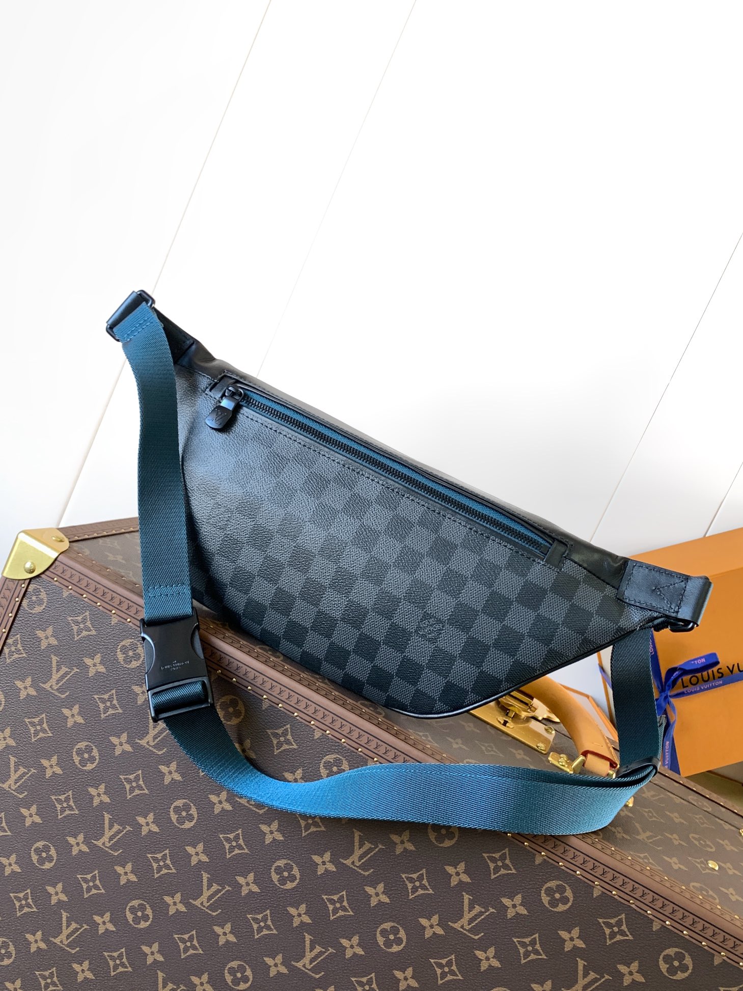 Louis Vuitton LV Discovery Waist Bag M40187 (Black Check)