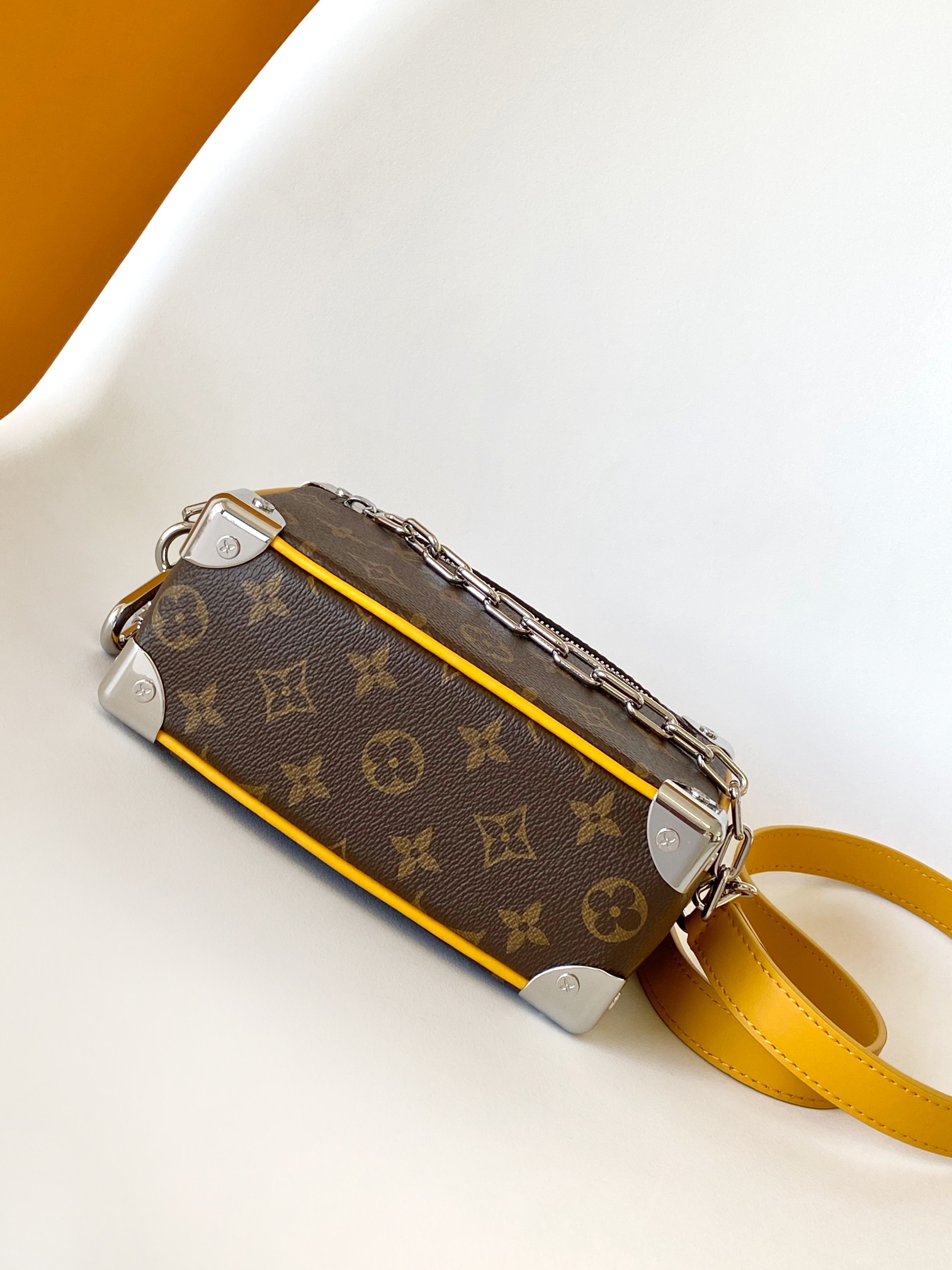 Louis Vuitton Mini Soft Trunk Chain Bag (M12767 Mint Blue, M11673, M44735 Black Flower, M44480 Old Flower, M68906 Gold Trim)