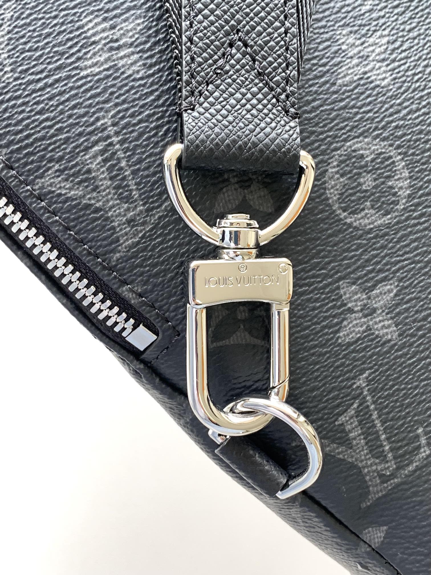 LV Duo Shoulder Bag (M30936) in Monogram Canvas and Ta?ga Leather with Dynamic Chip