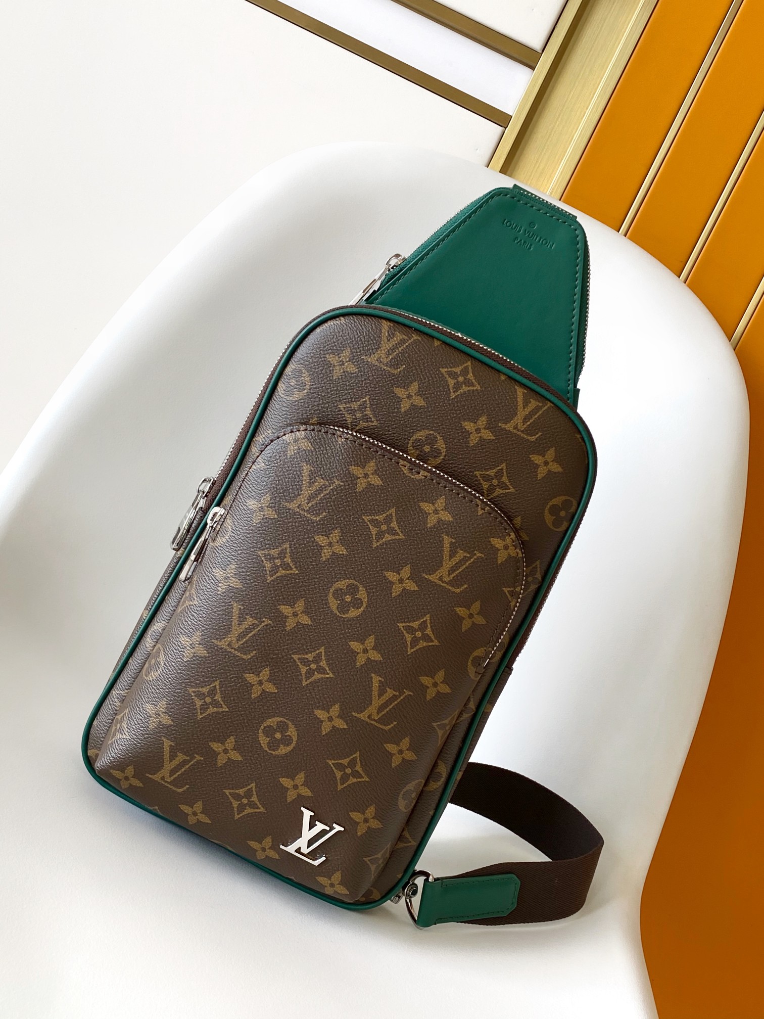 Avenue Shoulder Bag M12734 by Louis Vuitton LV in Damier Graphite Canvas