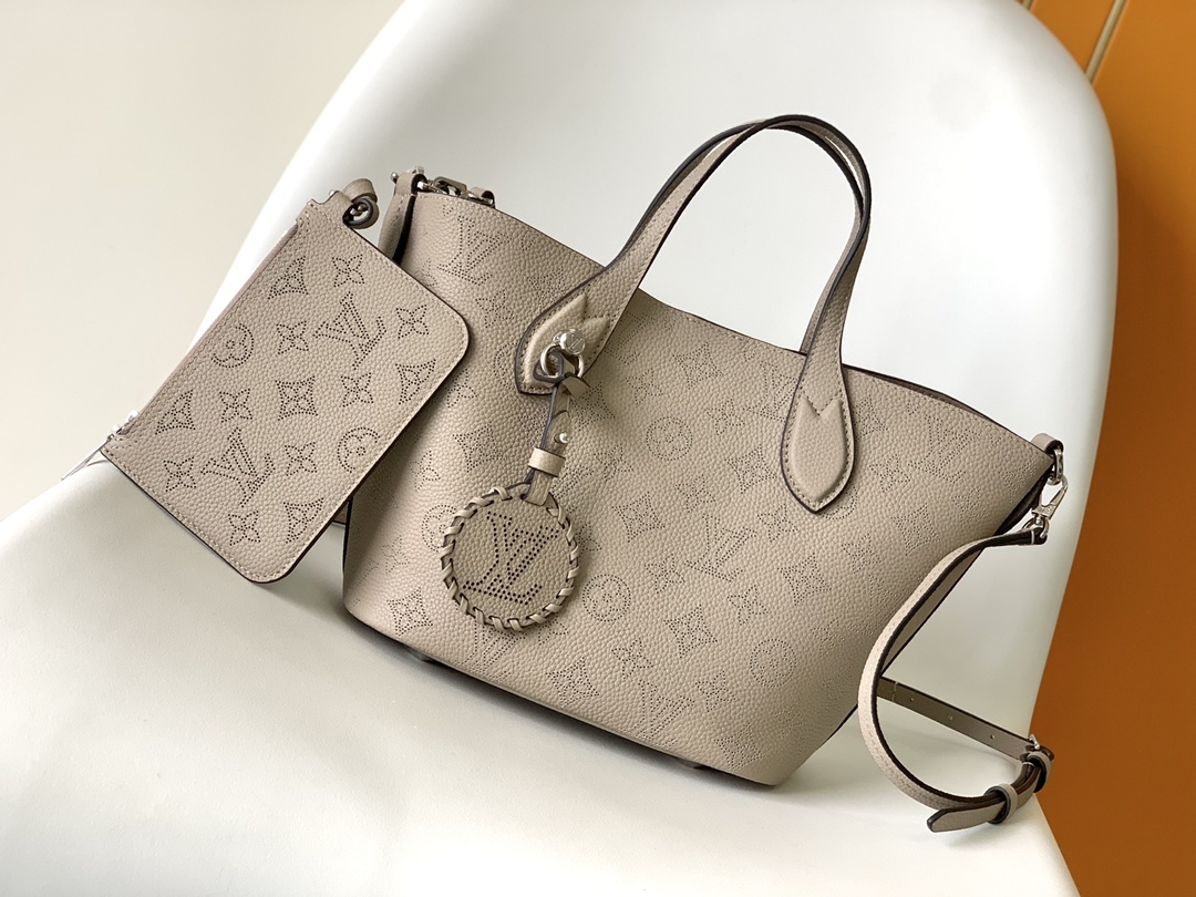 MBlossom Small Handbag Grey M21849 by Louis Vuitton LV in Black