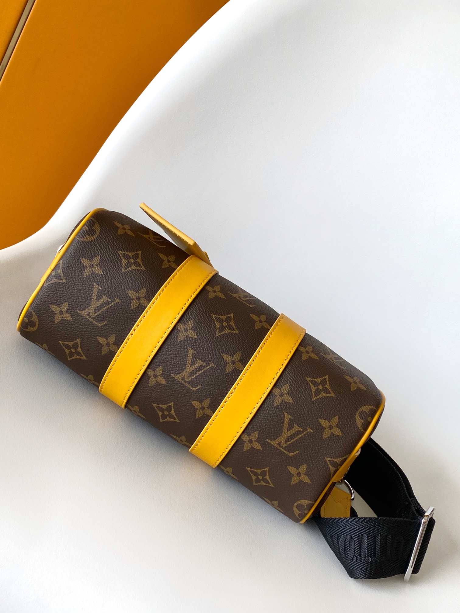 Keepall Bandouli??re 25 Handbag by Louis Vuitton LV M13166 in Yellow 