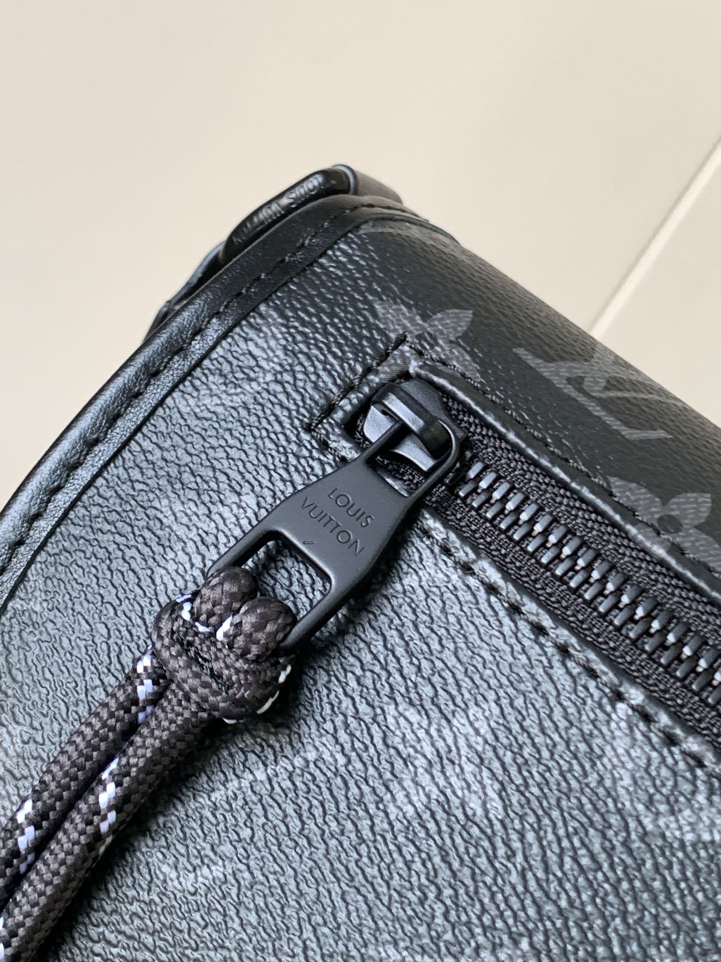 M12681 Pulse Messenger Bag by Louis Vuitton LV in Black Flower/Silver Flower